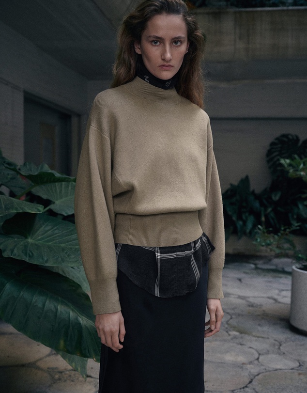 M.N.G - Oversized Perkins-Neck Sweater