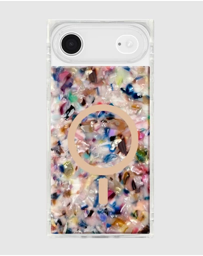 Flaunt - Flaunt Square Rainbow Confetti Tortoise Shell MagSafe Case for iPhone 17 Air