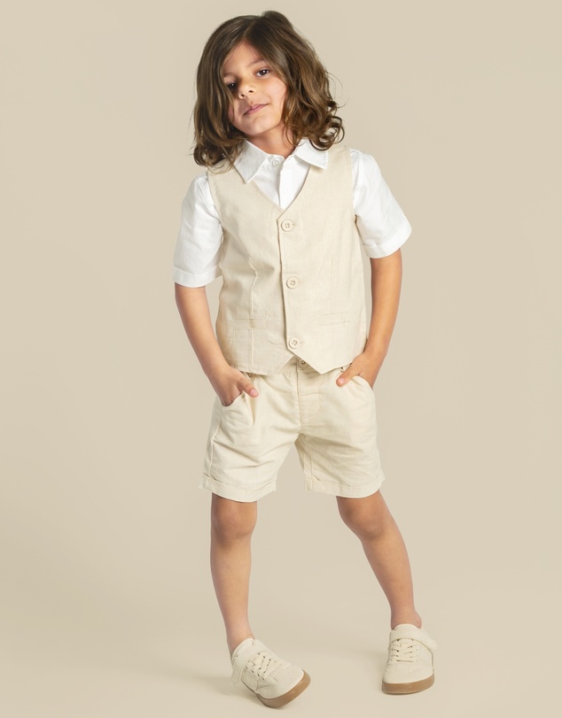 Designer Kidz - Finley Linen Vest