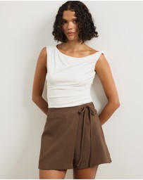 Atmos&Here - Evelyn Tailored Wrap Skort