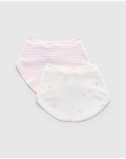Purebaby - 2 Pack Essential Dribble Bib