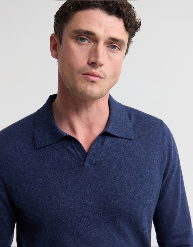 Oxford - Dominic Polo Cashmere Blend Knit