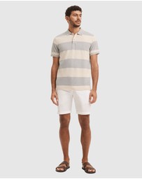 Country Road - Australian Cotton Bold Stripe Pique Polo