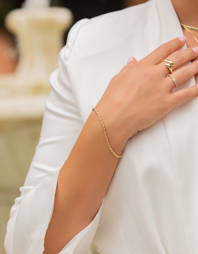 Mestige - Heirloom Fine Chain Bracelet - 18K Gold Plated