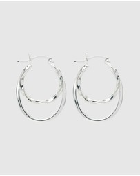 Najo - Sea of Change Silver Hoop Earrings