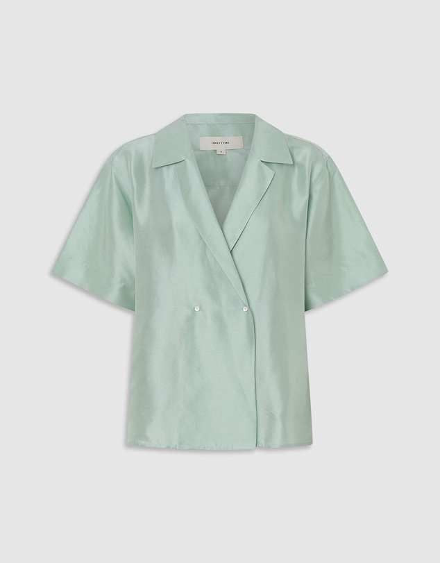 Oroton - SS Silk Wrap Shirt