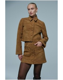 Bardot - Lorenzo Croc Vegan Suede Shirt