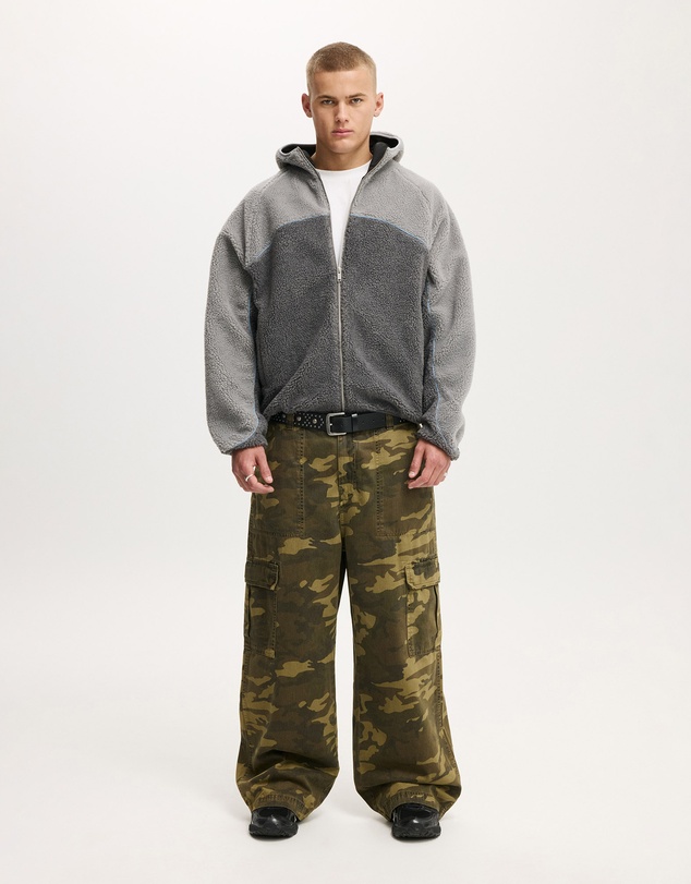 Cotton On - Hooded Teddy Jacket