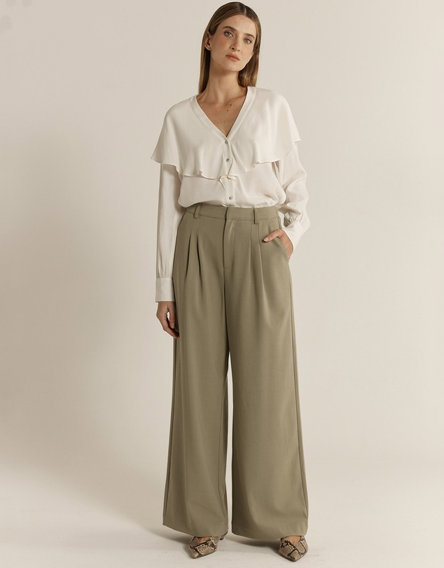 Fate + Becker - Roan Pleat Front Pant
