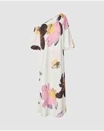 Stine Goya - Heavy Crepe, Structured Off-Shoulder Dress