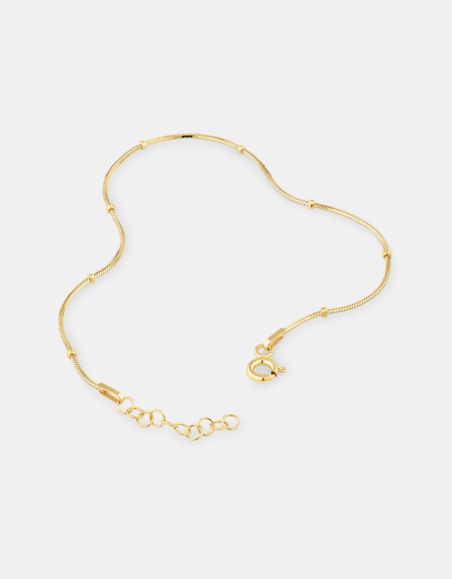 Michael Hill - Snake & Bead Station Bracelet in 10kt Yellow Gold