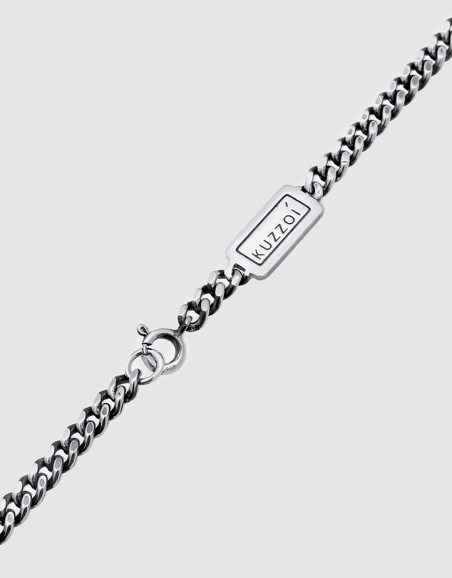 Kuzzoi - ICONIC EXCLUSIVE - Compass Pendant Necklace in Oxidised 925 Sterling Silver