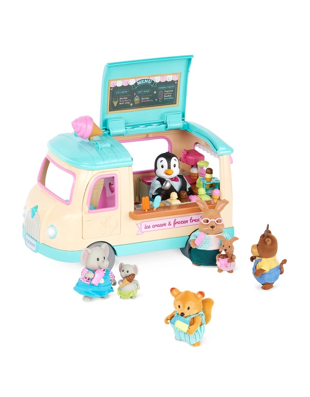Lil Woodzeez - Scoops Ice Cream Truck Truck Playset