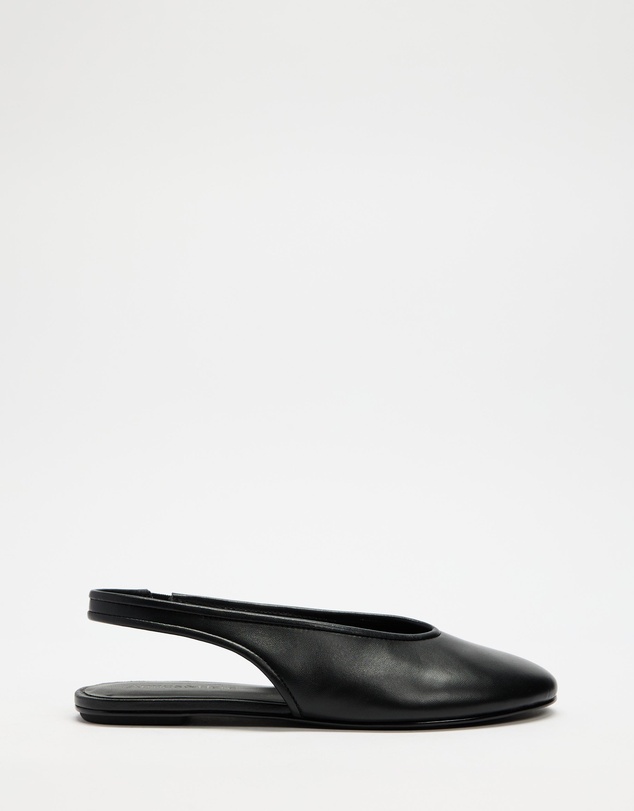 Atmos&Here - Marlowe Leather Sling Back Ballet Flats