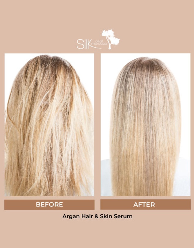 Silk Oil of Morocco - Argan Hair and Skin Treatment - Sweet Honey - 500ml