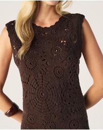 MOS The Label - Anouk Crochet Maxi Dress