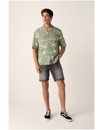 NEXT - Western Style Printed Short Sleeve Shirt With Cuban Collar