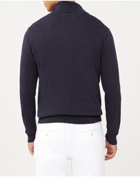 Van Heusen - Cotton Quarter Zip Knit Sweater
