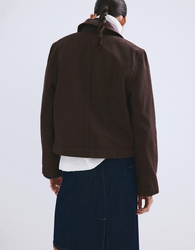 M.N.G - Denim Parka With Contrasting Collar