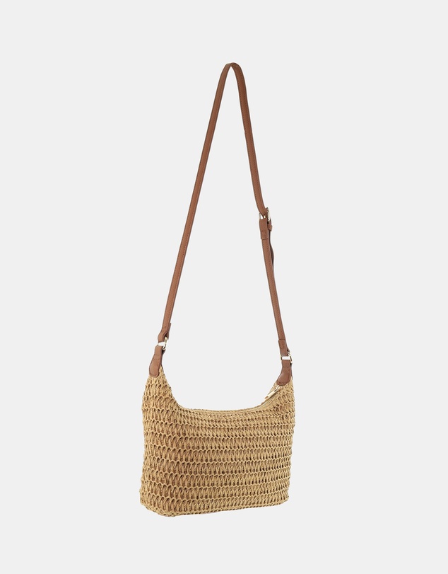 Milleni - Milleni Natural Raffia Crossbody Bag