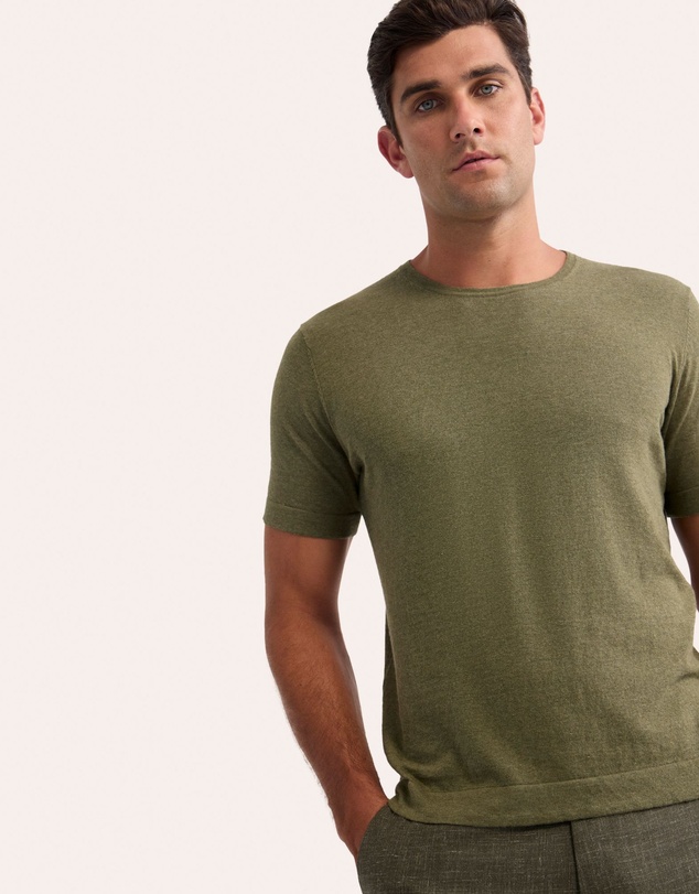 Oxford - Theodore Crew Neck Knitted T-Shirt