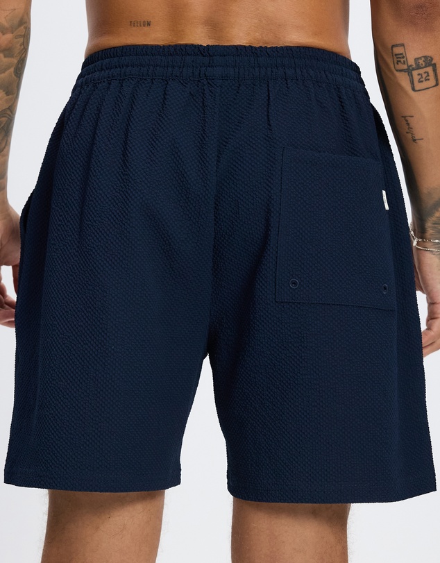 Les Deux - Stan Seersucker Swim Shorts