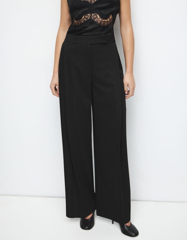 M.N.G - Pleated Wide Leg Trousers