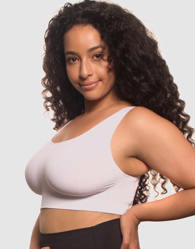 B Free Intimate Apparel - High Back Pull On Crop Top (C-D-DD-E-F-G-H) Cup