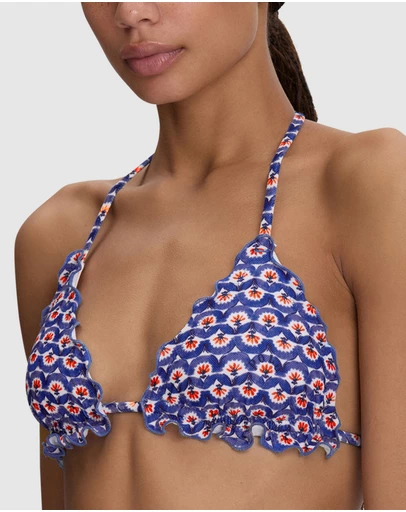 Polo Ralph Lauren - Merrow Ricky Padded Triangle Halter Bikini Top With Shells