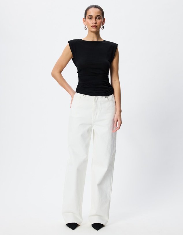 Tussah - Kate Jersey Shoulder Pad Tank Top
