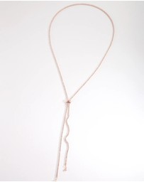 Lovisa - Cubic Zirconia Rose Gold Lariat Necklace