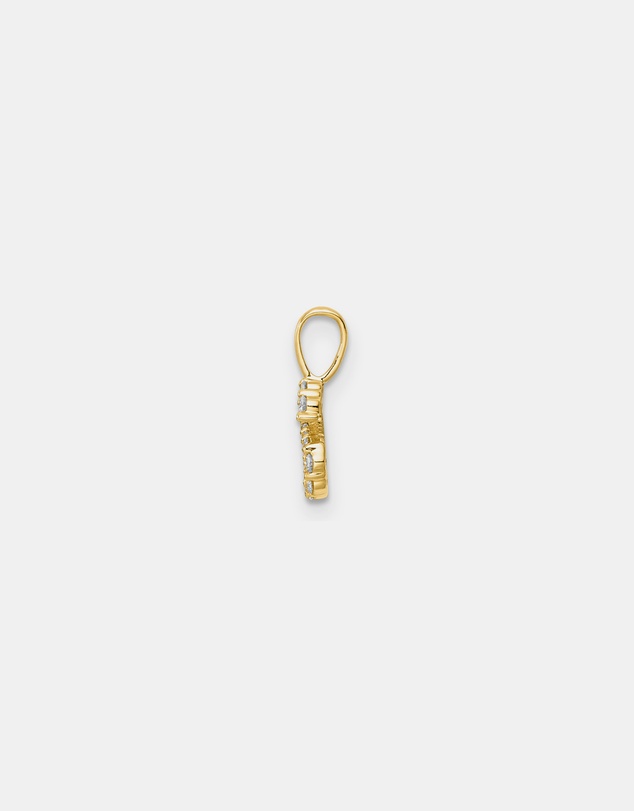 Zoe Olivia - 9K Gold Lab Grown Diamond Initial S Pendant