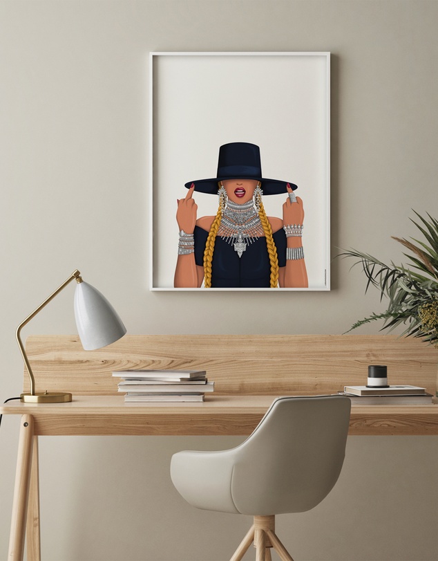 Olive et Oriel - Queen B Formation Art Print