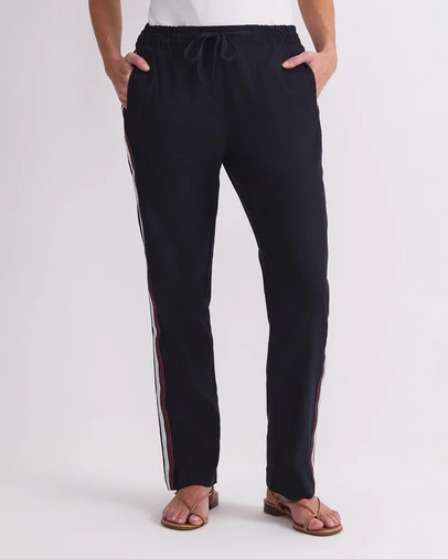 Sportscraft - Rosa Side Stripe Linen Pant