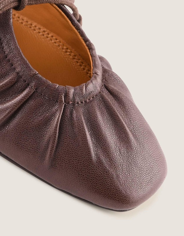 Shelly Shen - Logan Casual Flats Brown Leather