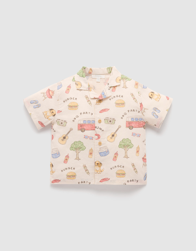 Purebaby - Linen Blend Shirt-Kids-Babies