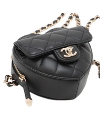 Pre-Loved by Azura Reborn - Pre-Loved Mini Lambskin CC in Love Heart Belt Bag