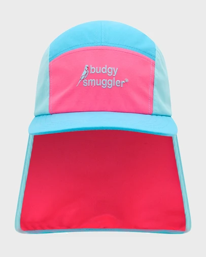 Budgy Smuggler - Flap Hat in Pink and Blue