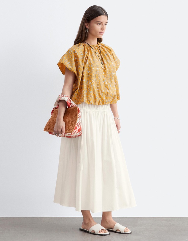 & Other Stories - Gathered Cotton Blouse