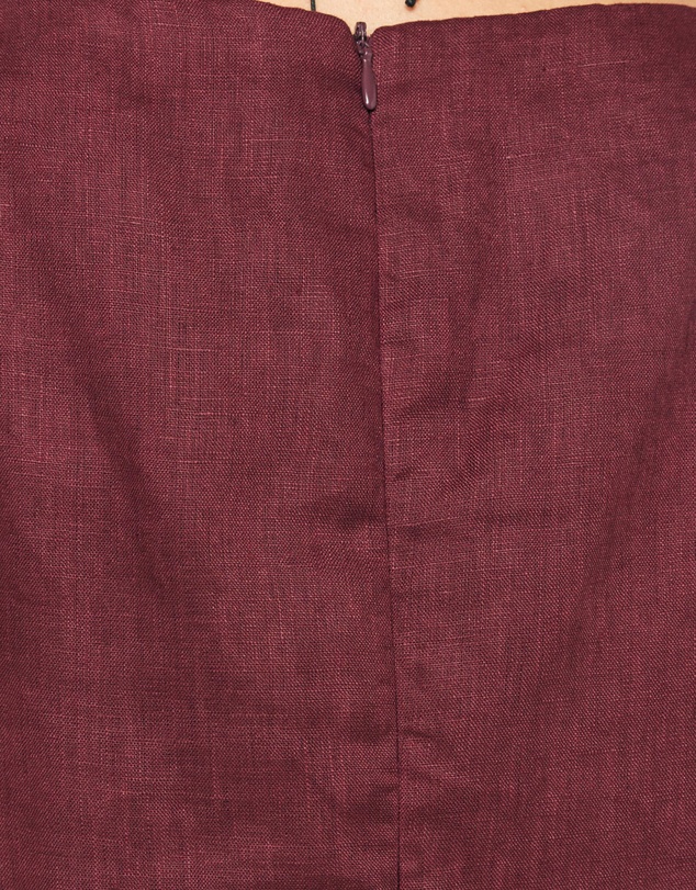 AERE - Siya Panelled Linen Shift Mini Dress