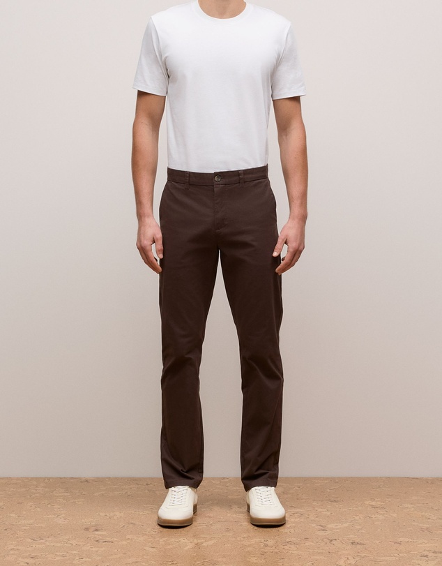 Trenery - Regular Fit Chino in Coffee Bean