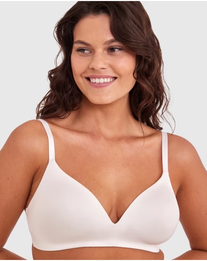 Bras N Things - Inner Essence Contour Plunge Wirefree Bra - Ivory