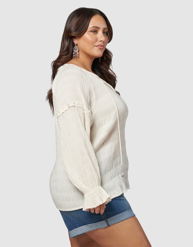 The Poetic Gypsy - Paros Textured Blouse