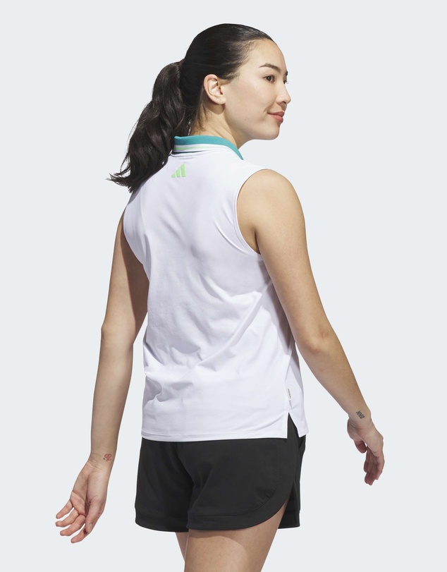 adidas Performance - Beyond The Course Twistknit Sleeveless Polo Shirt Womens