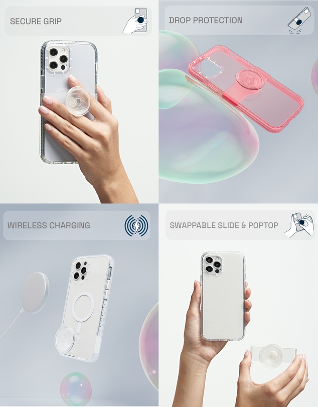 PopSockets - POPCASE iPhone 14 Pro Protective Phone Case & Phone Grip Holder