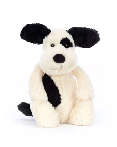 Jellycat - Bashful Black & Cream Puppy Big