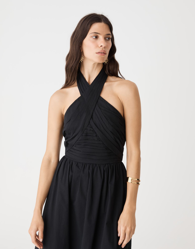 Forcast - Kayleigh Cotton Halter Dress