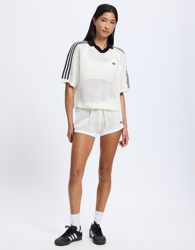 adidas Originals - Knitted Crochet Polo