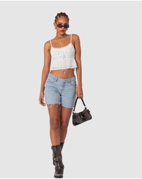 EDIKTED - Wendy Tie Back Lacey Top
