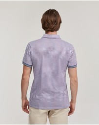Oxford - Milo Cotton Jersey Printed Polo
